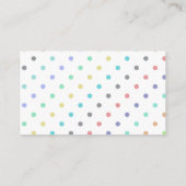 ターコイズとコンフェッティの結婚式情報カード エンクロージャーカード (裏面)