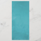 ターコイズとコーラルトロピカル結婚ズメニュー メニュー (裏面)