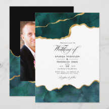 ターコイズとゴールドのジオードアゲートバーチャル結婚式写真