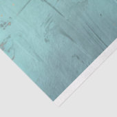 ターコイズとゴールドのフラッシュ フラワーのティッシュペーパー 薄葉紙 (詳細)