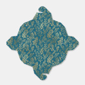 ターコイズとゴールドのヴィンテージ航海スタイル フェイバーボックス (折り畳みなし)