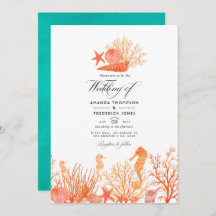 ターコイズとサンゴビーチ結婚式写真