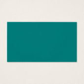 ターコイズとティール(緑がかった色)空白の名刺 (裏面)