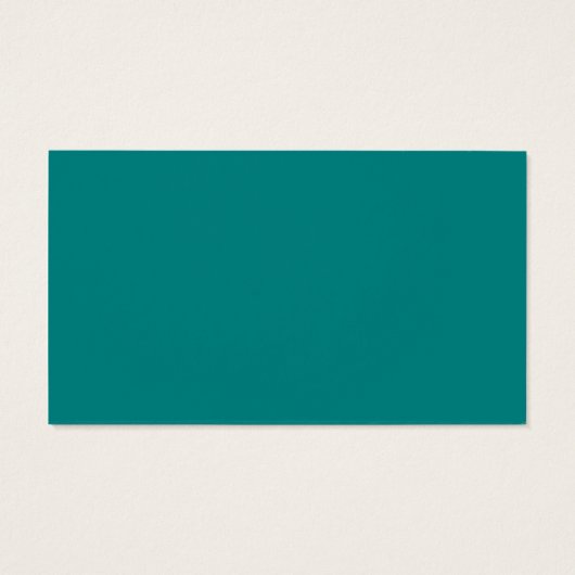 ターコイズとティール（緑がかった色）空白の名刺 (裏面)