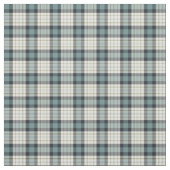 ターコイズとネイビーブルー素朴プレイド ファブリック (見本)