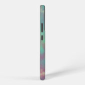 ターコイズとピンクの大理石 SAMSUNG GALAXYケース (右側面)