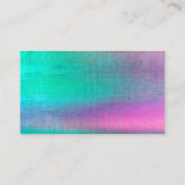 ターコイズとピンクの水はっきりした色 名刺 (裏面)
