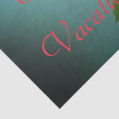 ターコイズとピンクサンゴ花ティッシュペーパー 薄葉紙 (詳細)