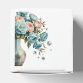 ターコイズとピーチバラ結婚ズ フェイバーボックス (上部)