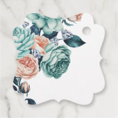 ターコイズとピーチバラ結婚ダイヤモンドズ フェイバータグ (裏面)