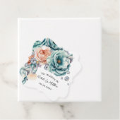 ターコイズとピーチバラ結婚ダイヤモンドズ フェイバータグ (インサイチュ)