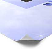 ターコイズとブルーキンセアニラのポスターとドラゴンフライ ポスター (角)