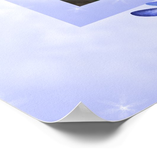 ターコイズとブルーキンセアニラのポスターとドラゴンフライ ポスター (角)