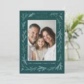 ターコイズとホワイトの地球平和とすべての人々への善意 シーズンカード (スタンド正面)