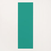 ターコイズとホワイト水玉模様かわいいモノグラムの ヨガマット (裏面)