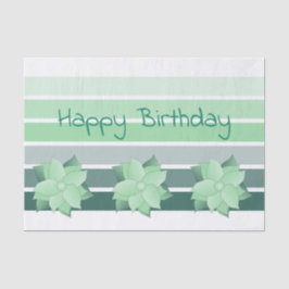 ターコイズとミントグリーン 薄葉紙