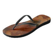 ターコイズとラストマーブル抽象芸術 ビーチサンダル (アングル)