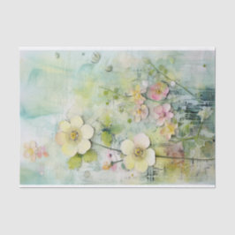 ターコイズとレモンの混魅力的合メディア 薄葉紙