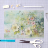 ターコイズとレモンの混魅力的合メディア 薄葉紙 (クラフト)