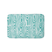 ターコイズと白い木製リングや輪 バスマット (正面)