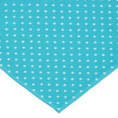 ターコイズと白水玉模様テーブルクロス テーブルクロス (アングル)