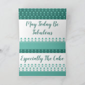 ターコイズと白 カード (内部)