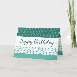 ターコイズと白 カード