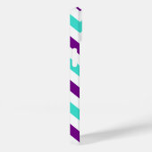 ターコイズと紫のジグザグ Case-Mate iPhoneケース (裏面 / 右)