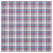 ターコイズと紫の格子模様 ファブリック (見本)