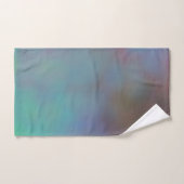 ターコイズと紫の雲の抽象芸術 バスタオルセット (ハンドタオル)