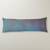 ターコイズと紫の雲の抽象芸術 ボディピロー (裏面)