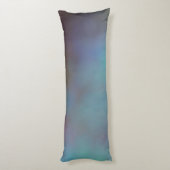 ターコイズと紫の雲の抽象芸術 ボディピロー (裏面 (縦))