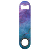 ターコイズと緑エレガント蓮の花 スピード栓抜き (正面)