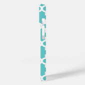 ターコイズと緑モロッコモダンモノグラム Case-Mate iPhoneケース (裏面 / 左)