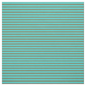 ターコイズと茶色の線/パターストライプのン ファブリック (見本)