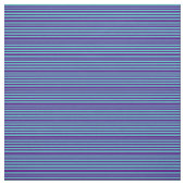 ターコイズと藍色の線のパターン ファブリック (見本)