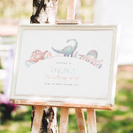 ターコイズと金ゴールドガールドロウナスバースデーパーティー ポスター