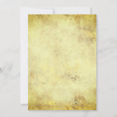 ターコイズと金ゴールドジェムストンマーメイドキンセアニラ 招待状 (裏面)