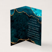 ターコイズと金ゴールドジオードゲート石 名刺 (内部)