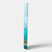 ターコイズと金ゴールドマーブル Case-Mate iPhoneケース (裏面 / 右)