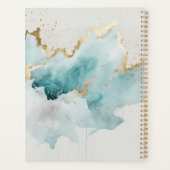 ターコイズと金ゴールド大理石 プランナー手帳 (裏面)