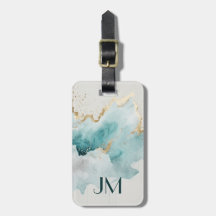 ターコイズと金ゴールド大理石