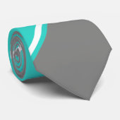 ターコイズと銀色のネクタイ ネクタイ (ロール)