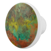 ターコイズと銅(金ゴールドアクセント付) セラミックノブ (右)