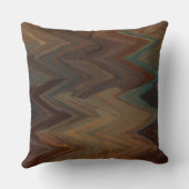 ターコイズと錆の山型 クッション (裏面)