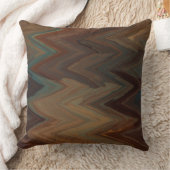 ターコイズと錆の山型 クッション (ブランケット)