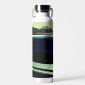 ターコイズと黄色の列車 ウォーターボトル (正面)