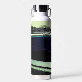 ターコイズと黄色の列車 ウォーターボトル