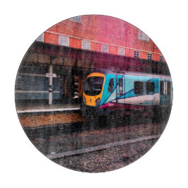 ターコイズと黄色の列車 カッティングボード