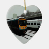 ターコイズと黄色の列車 セラミックオーナメント (右)